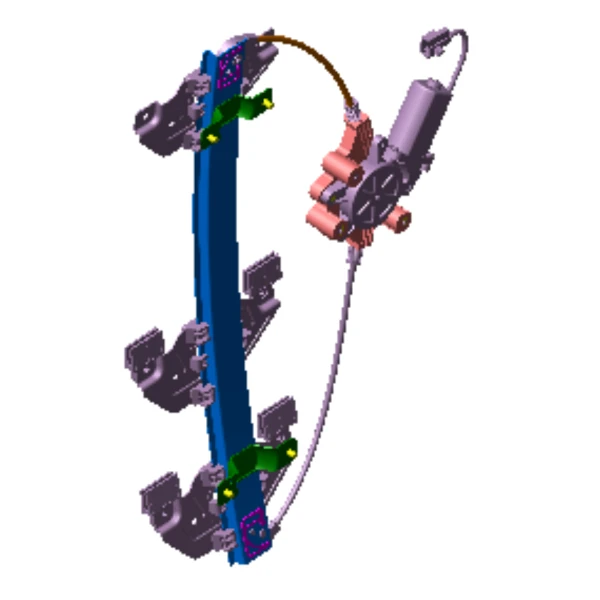 Cremallera De Alza Vidrio Para Jac T8